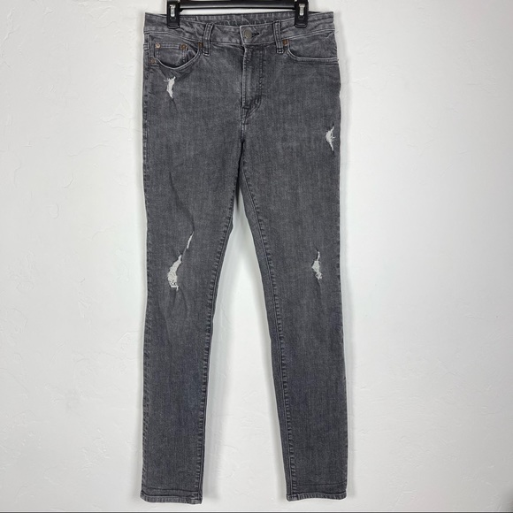 American Eagle Slim Straight Jeans Dark Gray Wash Flex‎ - Picture 1 of 9